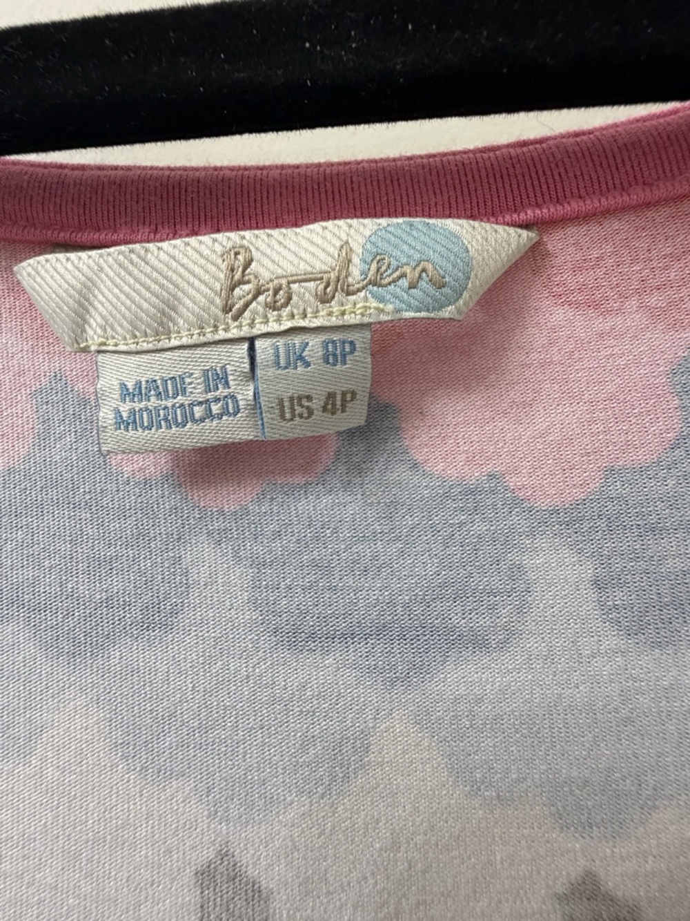Boden Pink and Light Blue Cloud-Print Maxi Dress - Picture 5 of 6